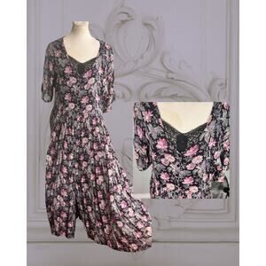 Vintage 70s Groovy Green Octagonal Zig Zag Stretch Knit Sheath Dress M/L